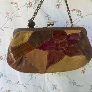 Fossil genuine leather mini bag purse